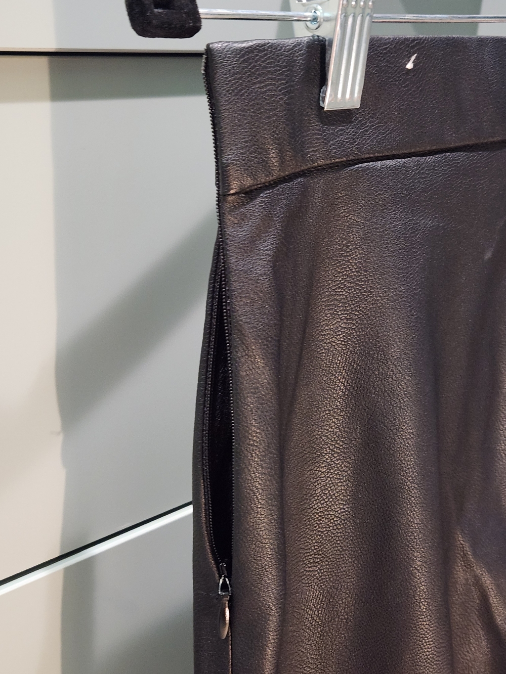 Zara Black Faux-Leather Pants NWT - Picture 10 of 10